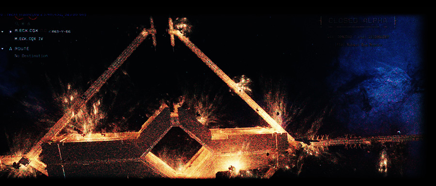 The burning of M.ECK over the New Year's holiday